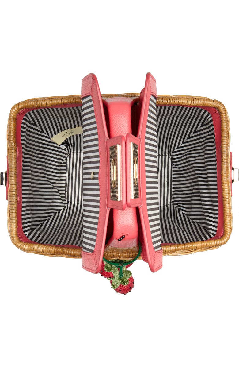 Kate Spade New York picnic perfect 3D wicker picnic basket, Alternate, color,