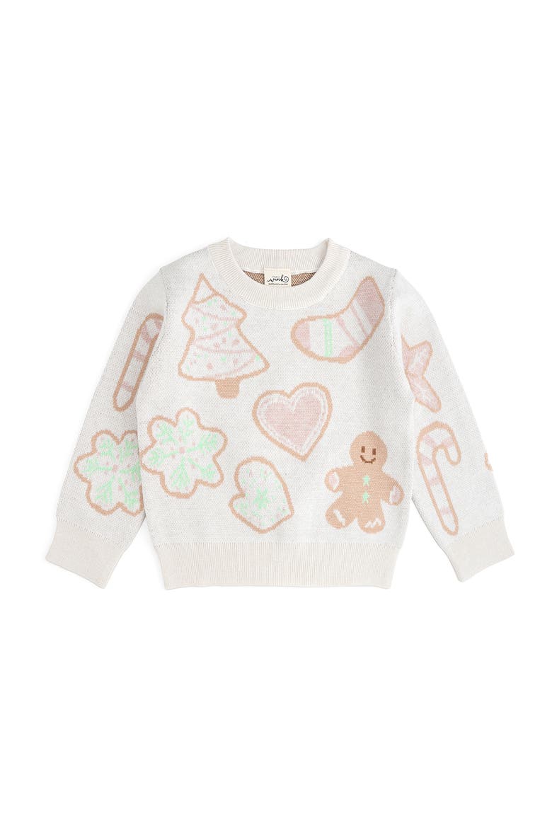 Christmas Cookies Sweater, Main, color, Ivory