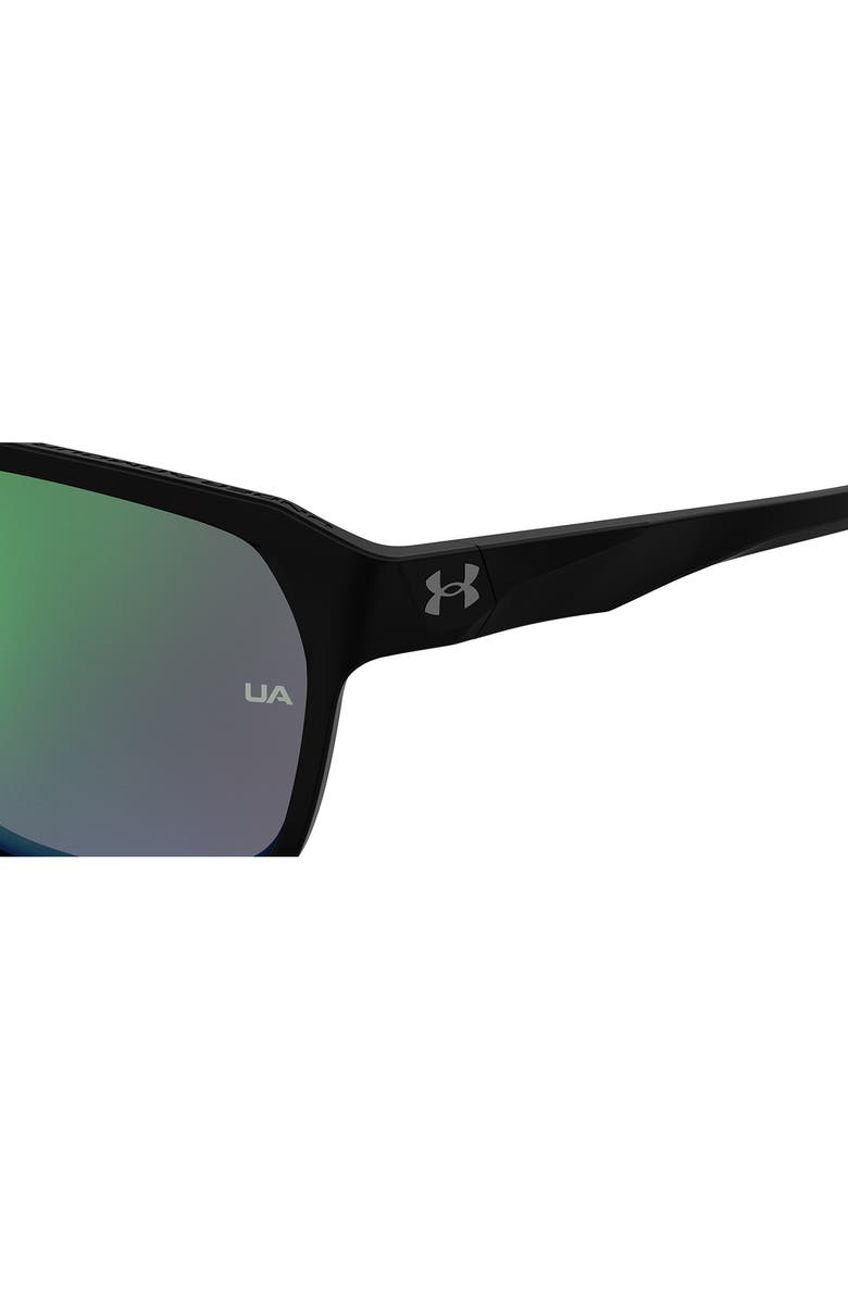 Under Armour Dominate 62mm Gradient Polarized Rectangular Sunglasses, Alternate, color,