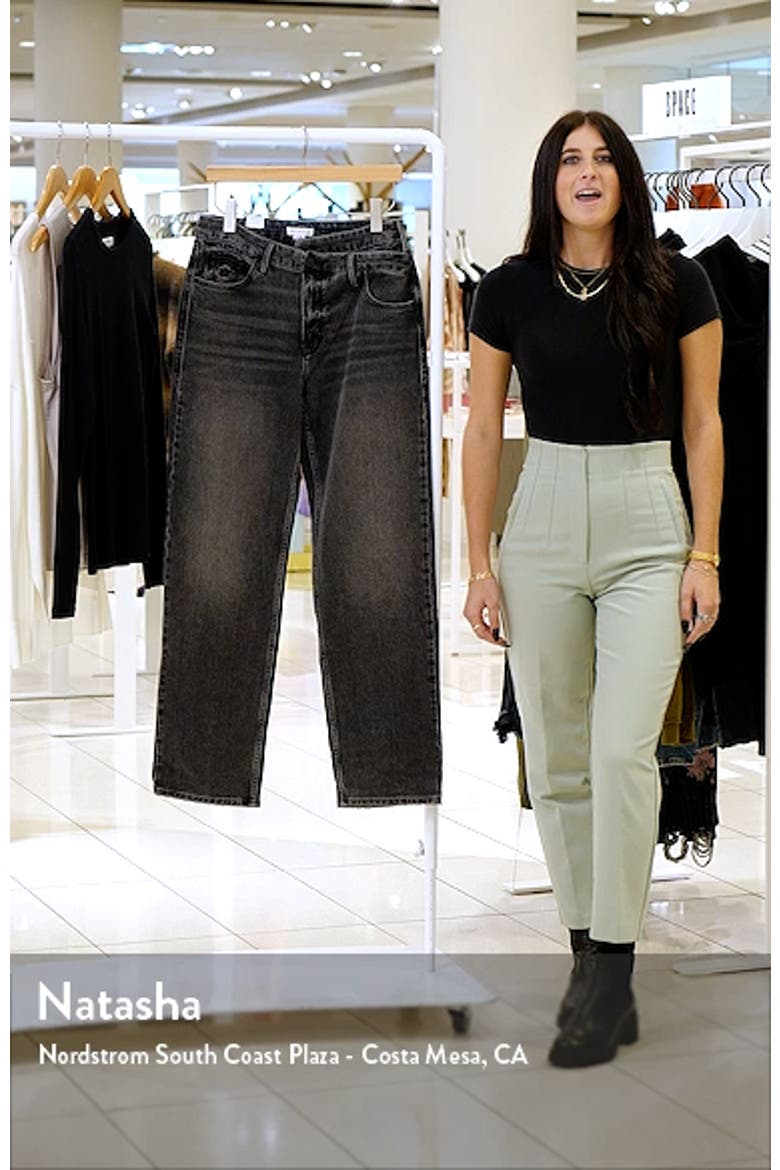 Good 90s High Waist Crossover Waistband Nonstretch Jeans video
