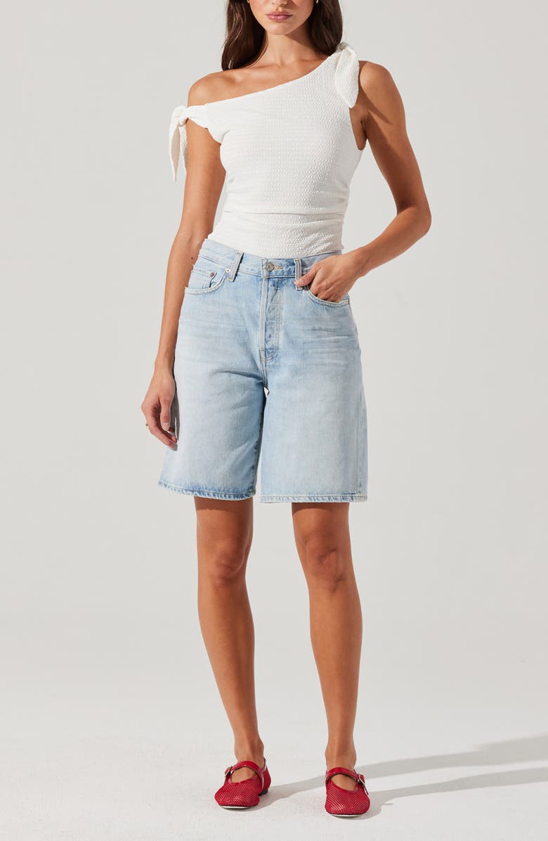 ASTR the Label Lora Bow One-Shoulder Top, Alternate, color,