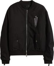 RtA Kayden Zip Detail Cotton Bomber Jacket