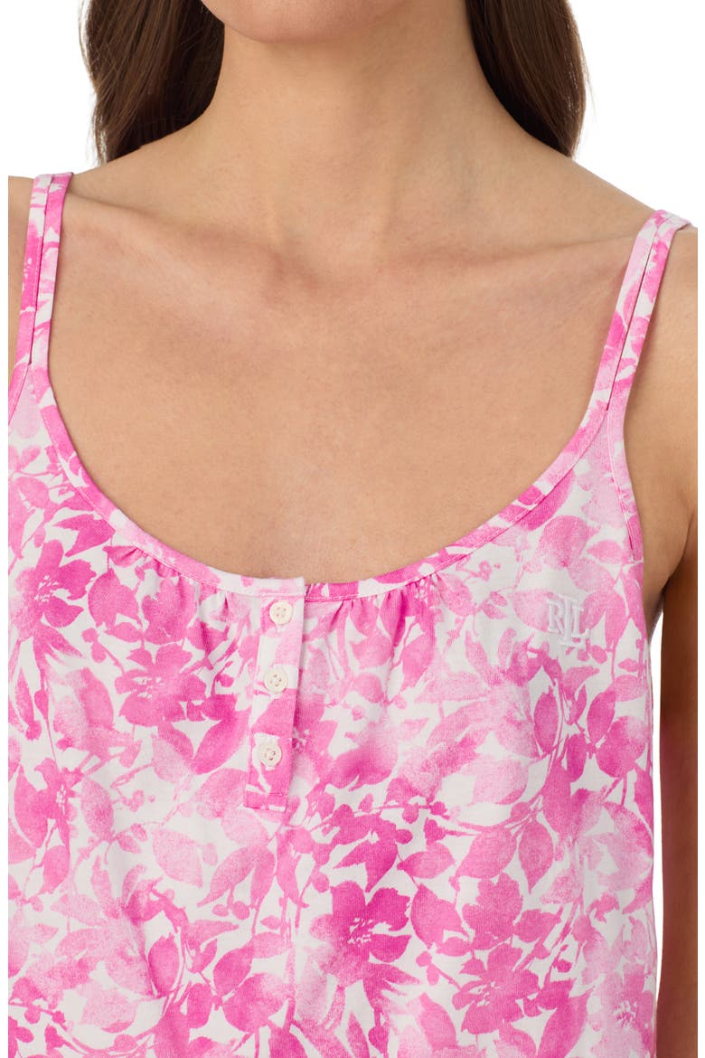 Floral Sleeveless Pajamas, Alternate, color, PINK FLORAL