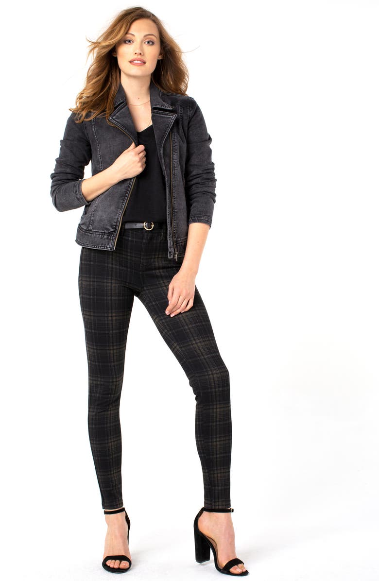 Liverpool Los Angeles Madonna Plaid Skinny Pants, Alternate, color, 