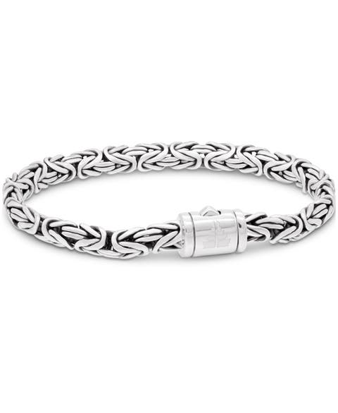 Borobudur Oval 6mm Chain Bracelet in Sterling Silver