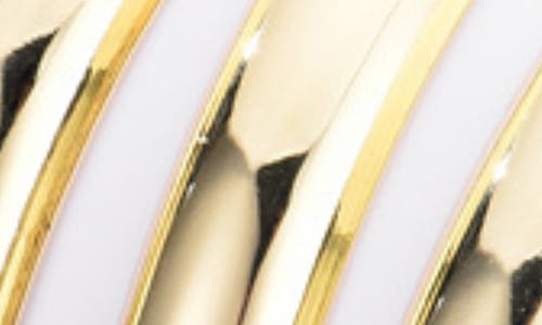 Adornia Set Of 4 Domed Bangle Bracelets In Gold