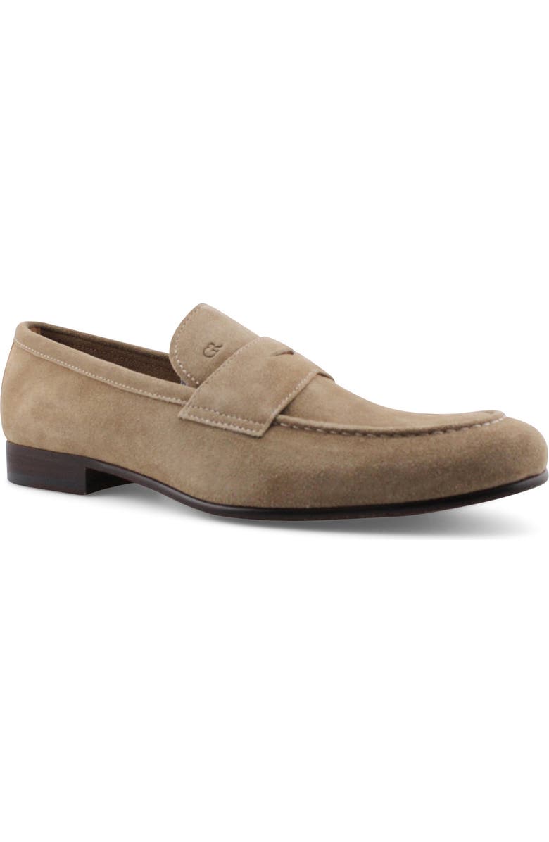 Gordon Rush Cartwright Penny Loafer, Main, color, Taupe Suede