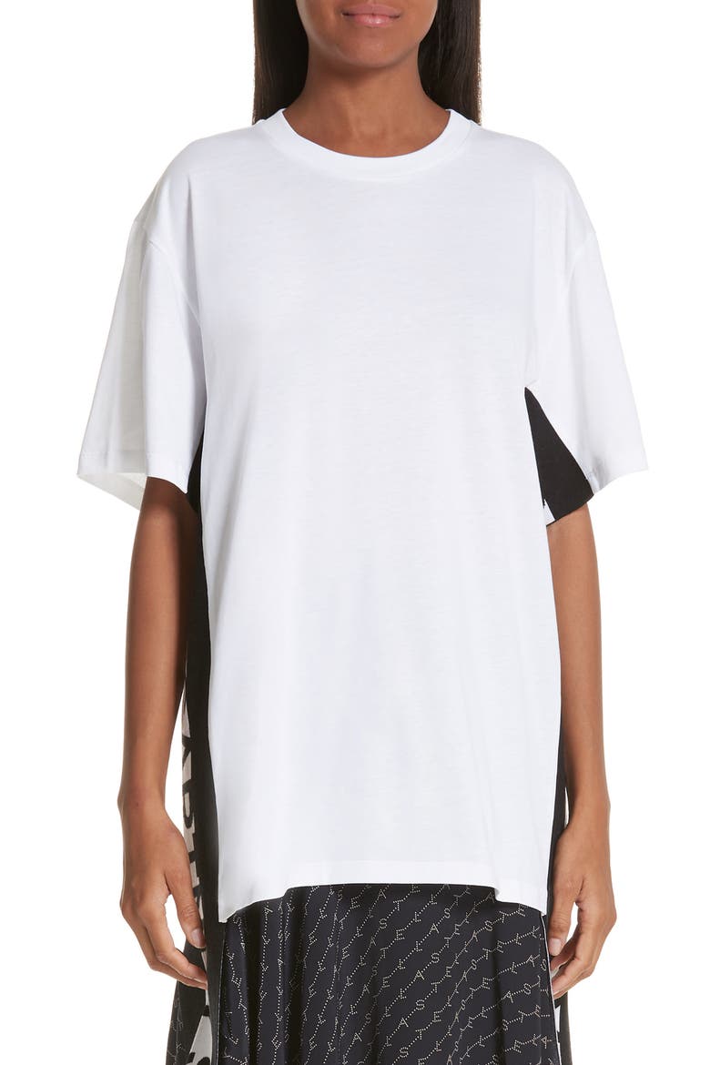 Logo Cutaway Sweater, Main, color, PURE WHITE
