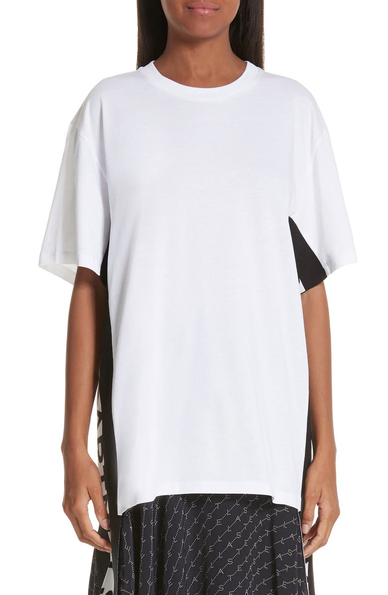 Stella McCartney Logo Cutaway Sweater, Main, color, 