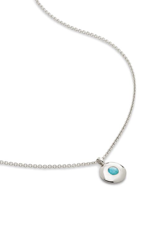December Birthstone Turquoise Pendant Necklace