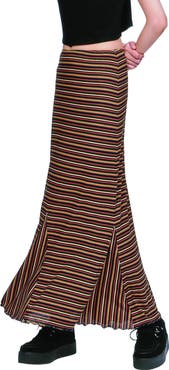 Anna Sui Venetian Stripe Trumpet Skirt