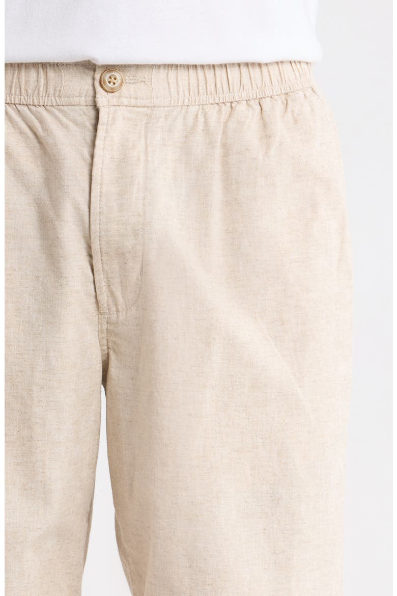 Riviera Short Linen Blend Shorts, Alternate, color, NATURAL