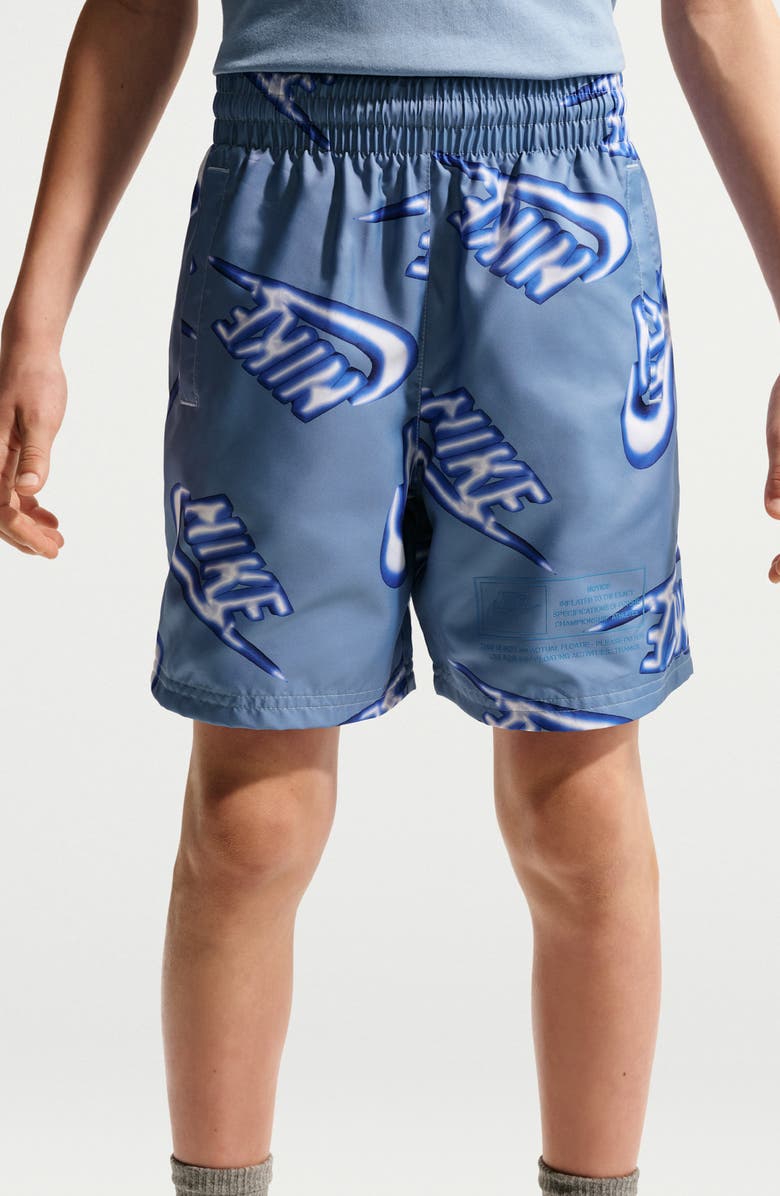 Nike Kids' Sportswear Club Woven Drawstring Shorts, Alternate, color, 486 Work Blue/Star Blue