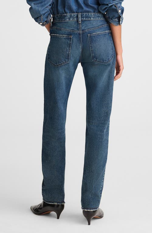 Madewell The Dean Easy Straight Leg Jeans In Blue