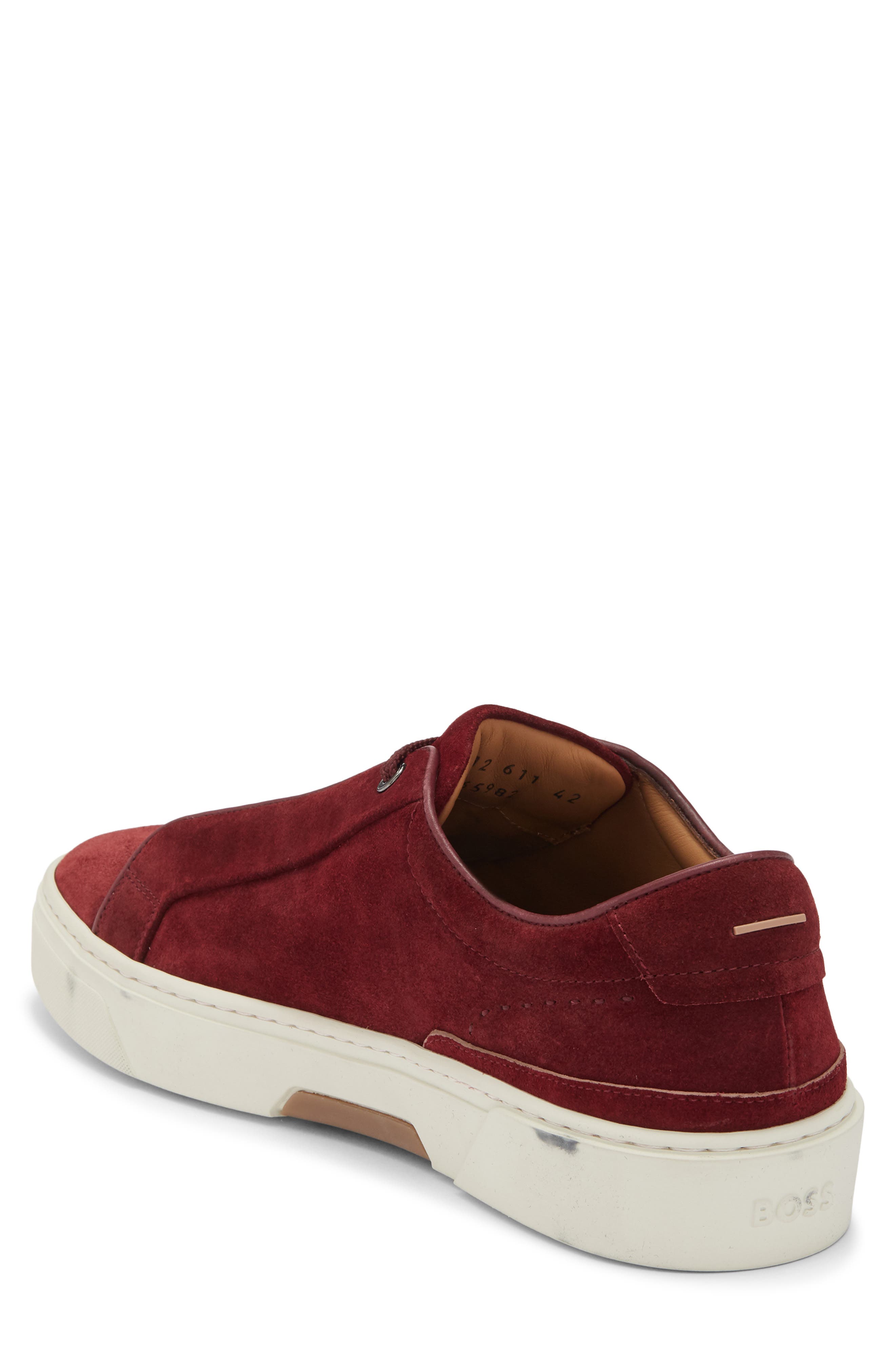Gary Low Top Sneaker, Alternate, color, MEDIUM RED