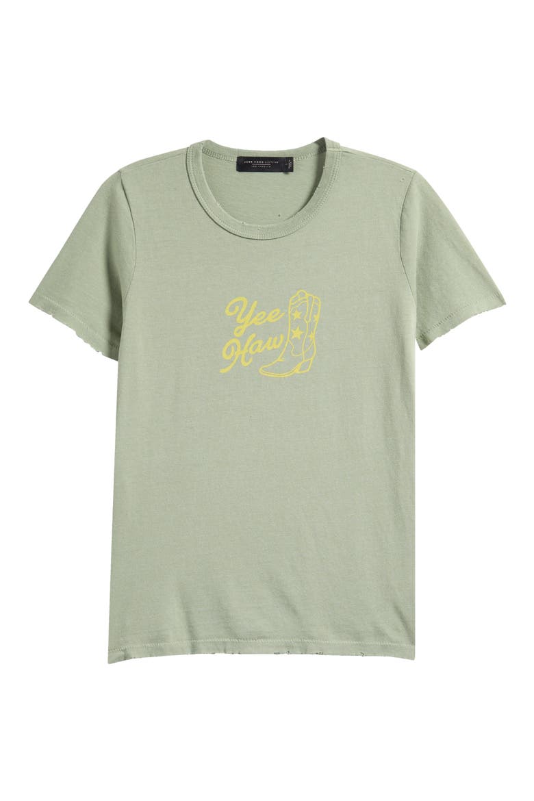 Yee Haw Cotton Blend Graphic T-Shirt, Alternate, color, SAGE