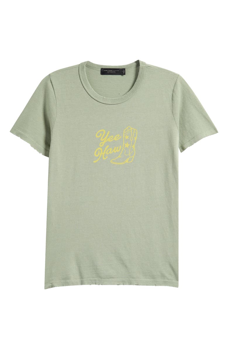 Junk Food Yee Haw Cotton Blend Graphic T-Shirt, Alternate, color, Sage