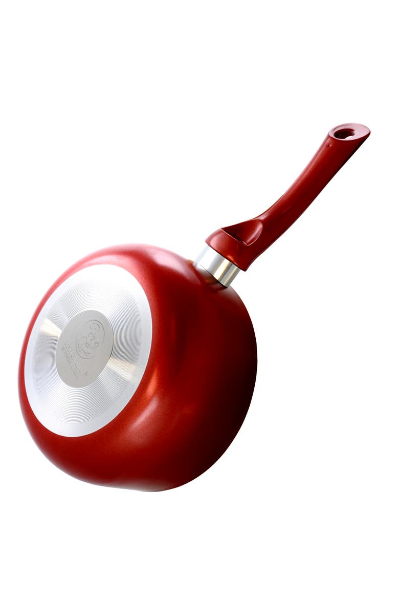 Better Chef 1.5 Quart Ceramic Coated Saucepan with Glass Lid, Alternate, color, Red