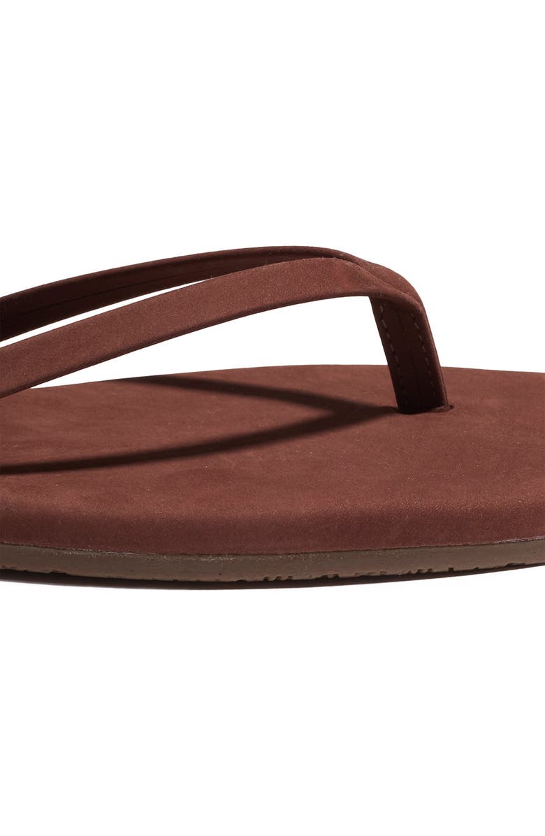 TKEES Lily Square Toe Flip Flop, Alternate, color, Bourbon