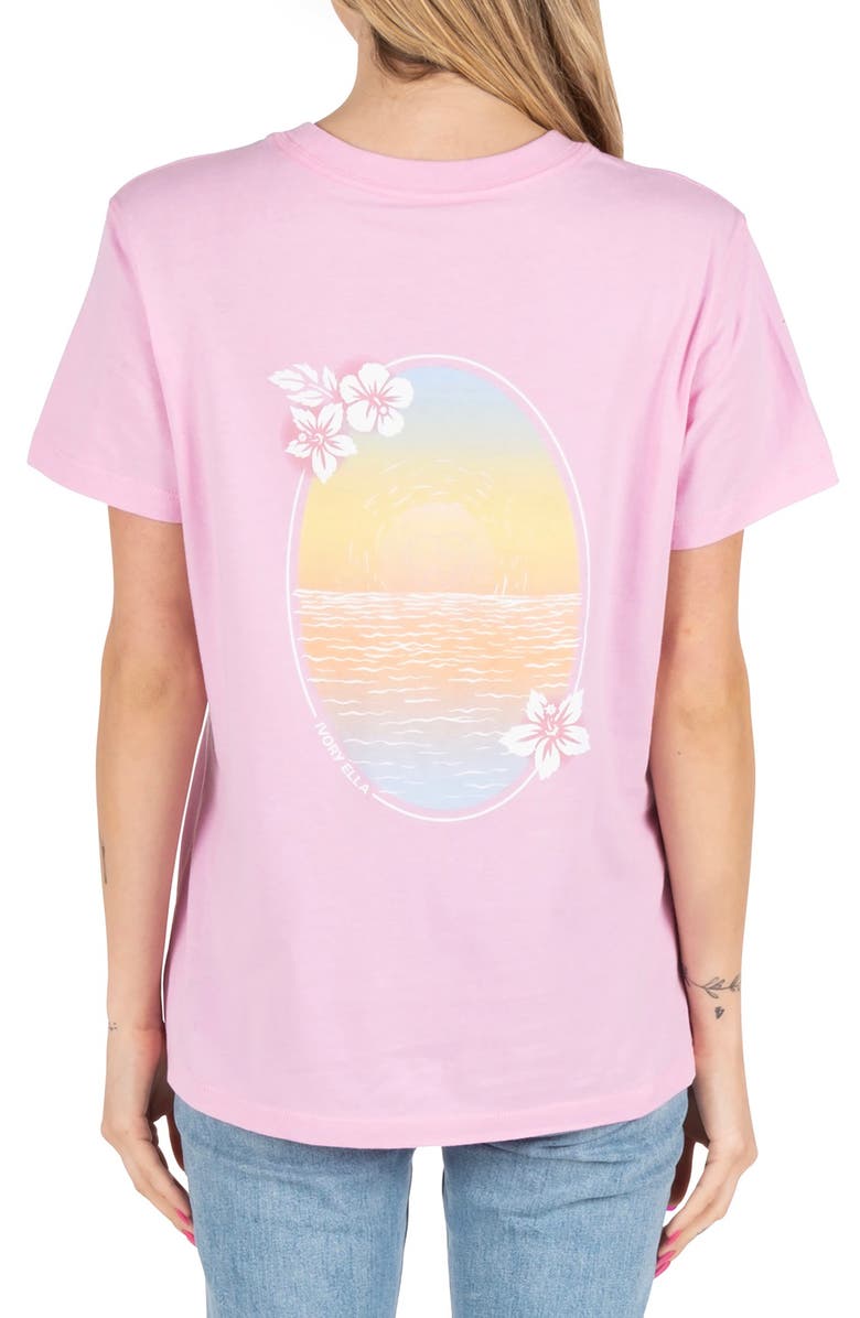 Ivory Ella Sunset Graphic Tee, Alternate, color, 