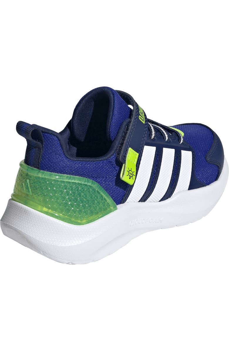 adidas Kids' Lightorama Sneaker, Alternate, color, Lucid Blue/ White/ Solar Slime