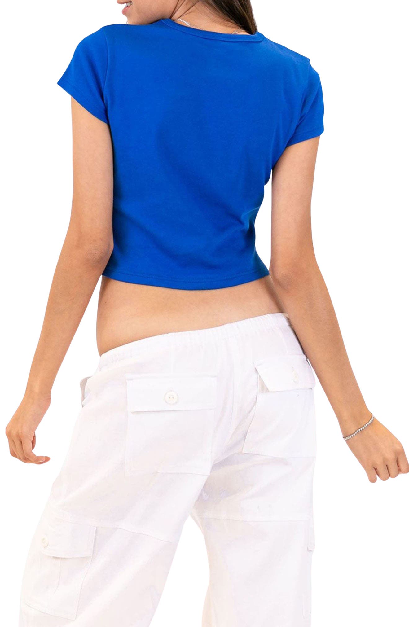 'Do Not Disturb' Crop Graphic Tee - image 2