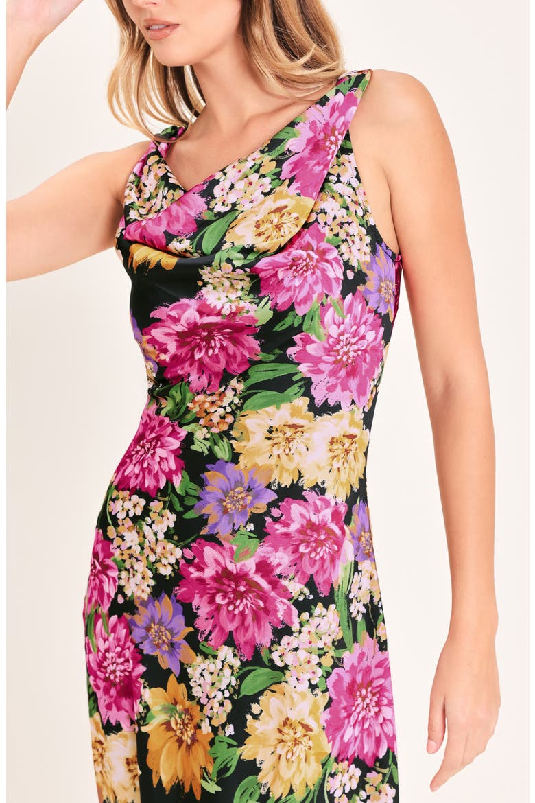 Sleeveless Print Midi Dress, Alternate, color, FLORAL MULTI