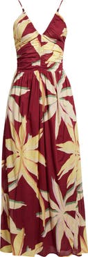 Rails Palm Floral Print A-Line Maxi Sundress
