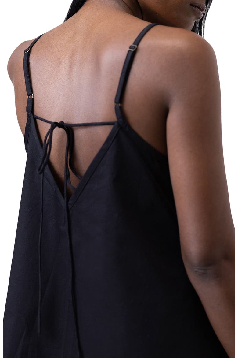 Short Tent Dress with Back Tie, Alternate, color, Solid