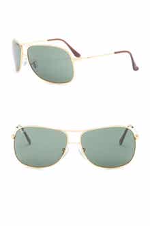 Ray-Ban 64mm Aviator Sunglasses