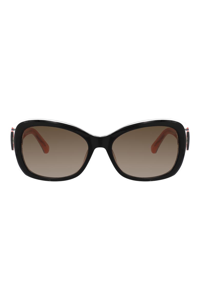 elowen 55mm gradient rectangular sunglasses, Main, color, 03H2-HA