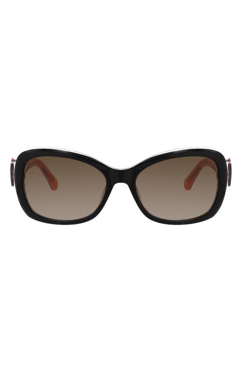 elowen 55mm gradient rectangular sunglasses