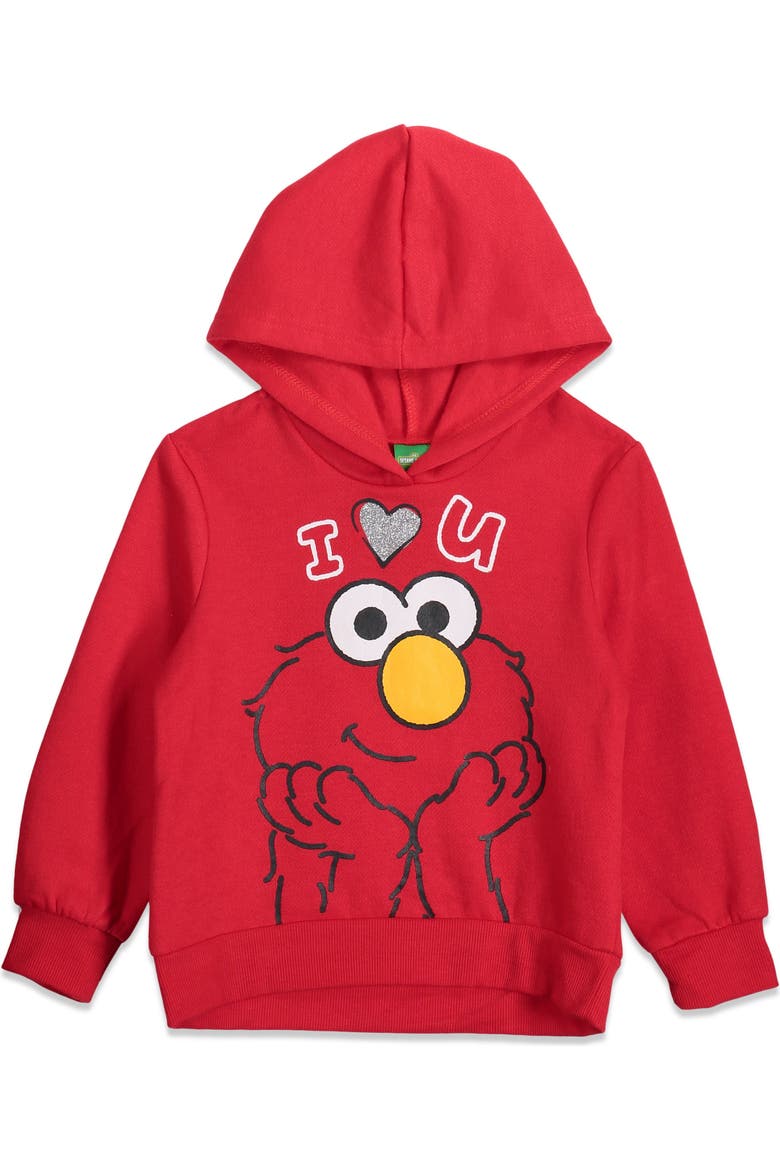 2-Piece Fleece Hoodie and Leggings Set, Alternate, color, Red Elmo