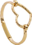 SAACHI Textured Heart Cuff Bracelet