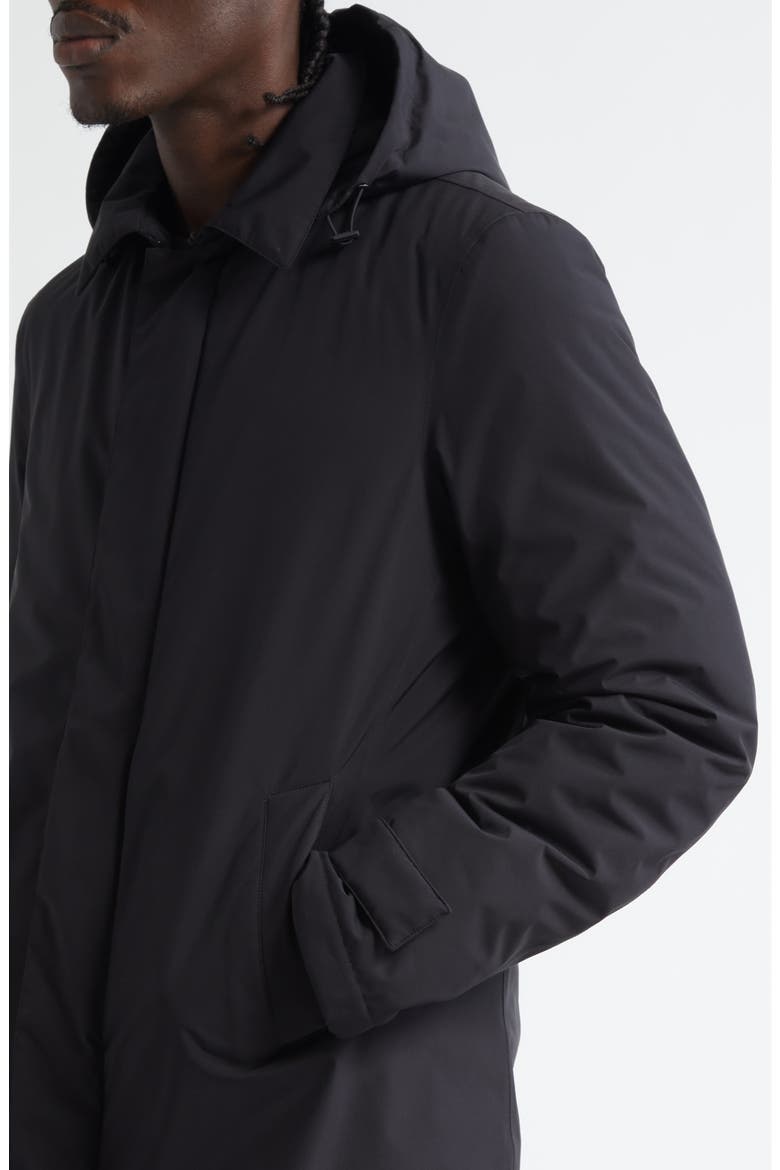 Functional Wardrobe Waterproof Hooded Raincoat, Alternate, color, BLACK