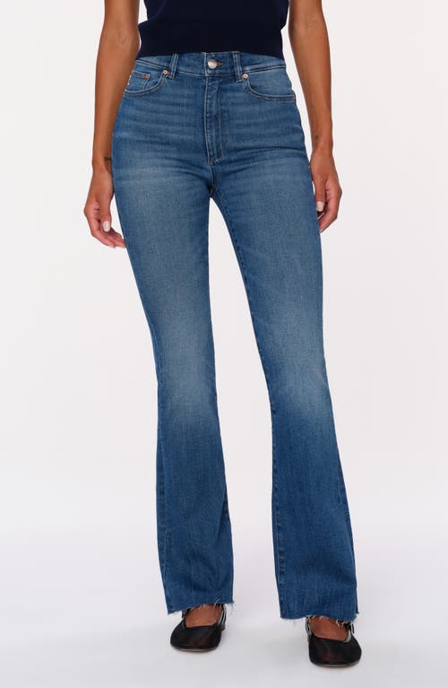 Dl1961 Bridget Instasculpt Raw Hem High Waist Bootcut Jeans In Palm Springs Dl Airbrushed