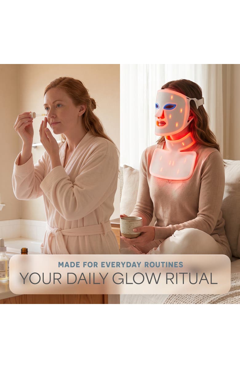 Lifepro Silicone LED Face Mask Redlight therapy with RBG light Portable LED mask, Alternate, color, Pro White