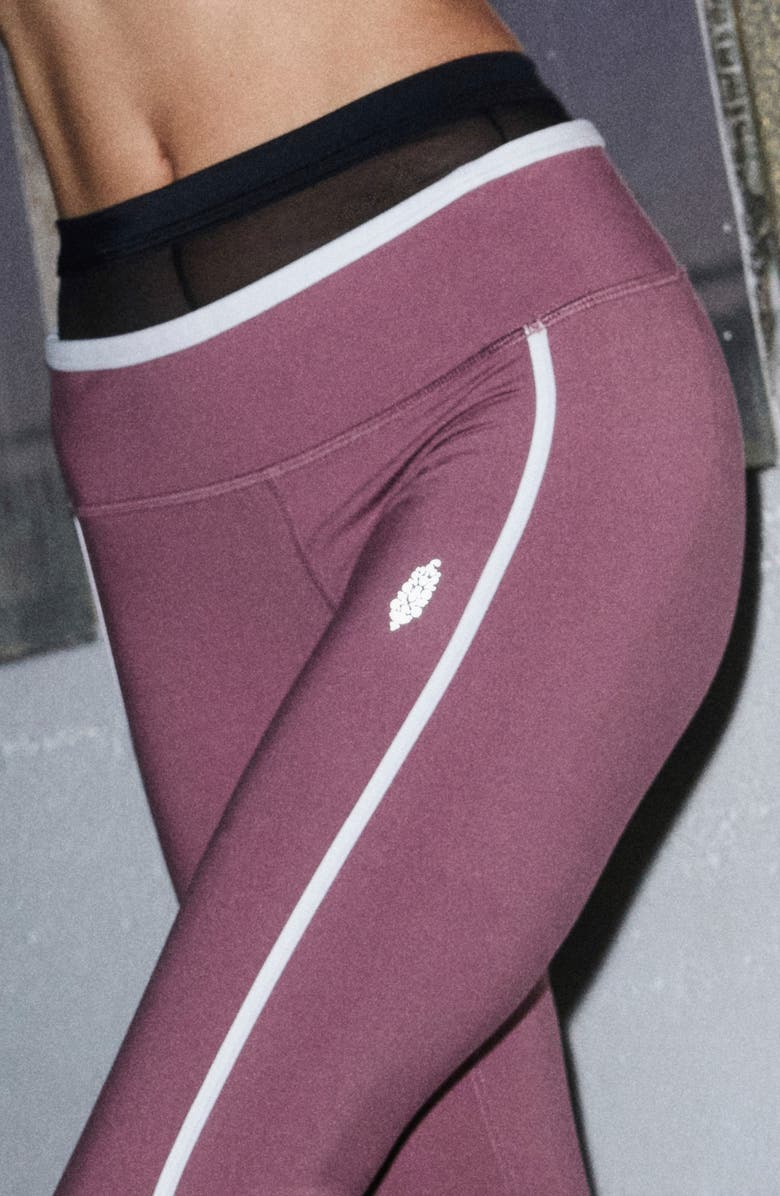 Free People FP Movement Mini & Mighty Crop Leggings, Alternate, color, Aged Brick