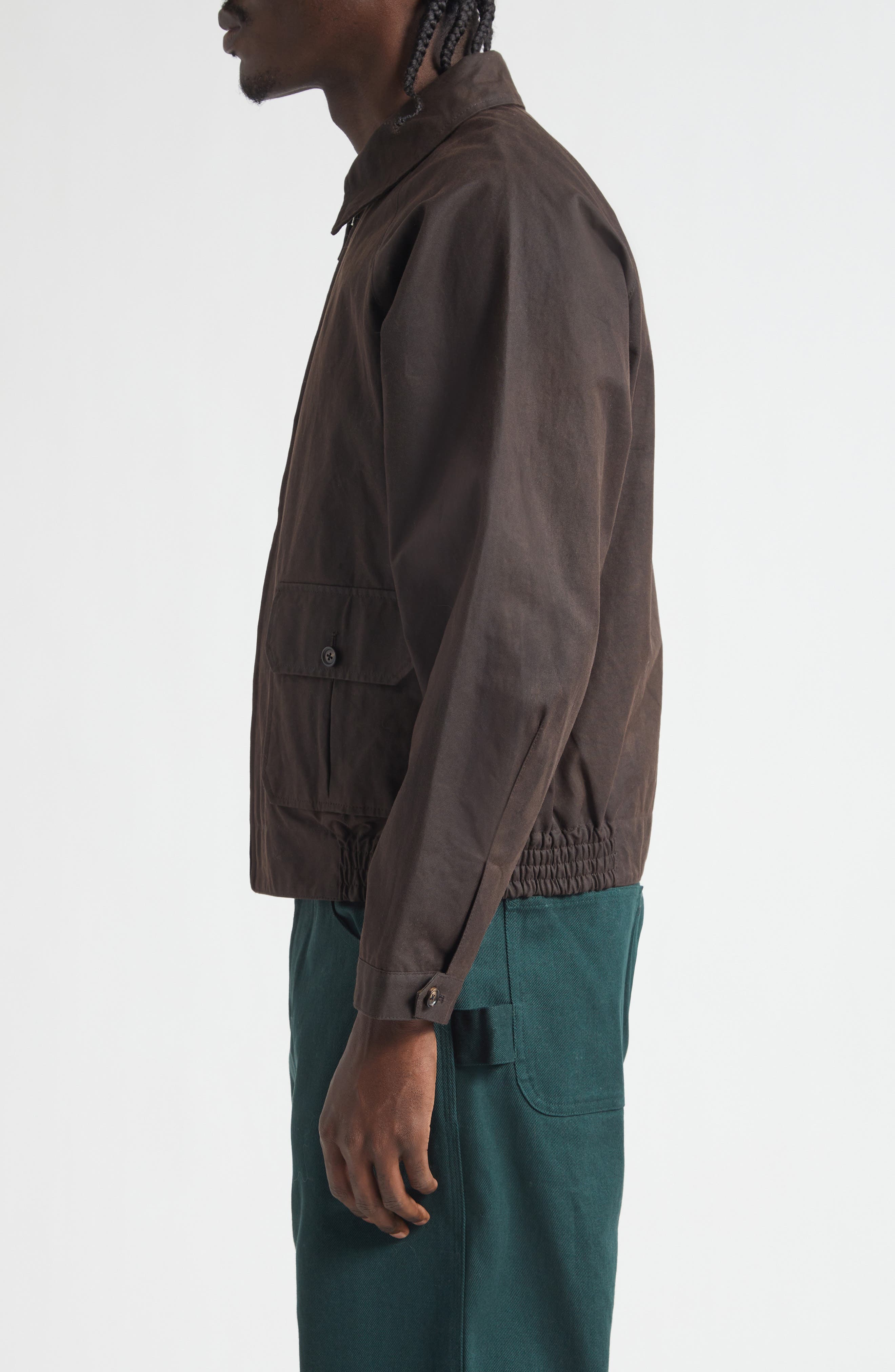 Waxed Cotton Coach's Jacket (Men) | Nordstrom