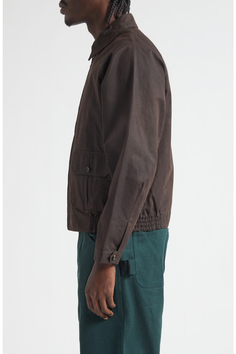 Waxed Cotton Coach's Jacket, Alternate, color, BROWN