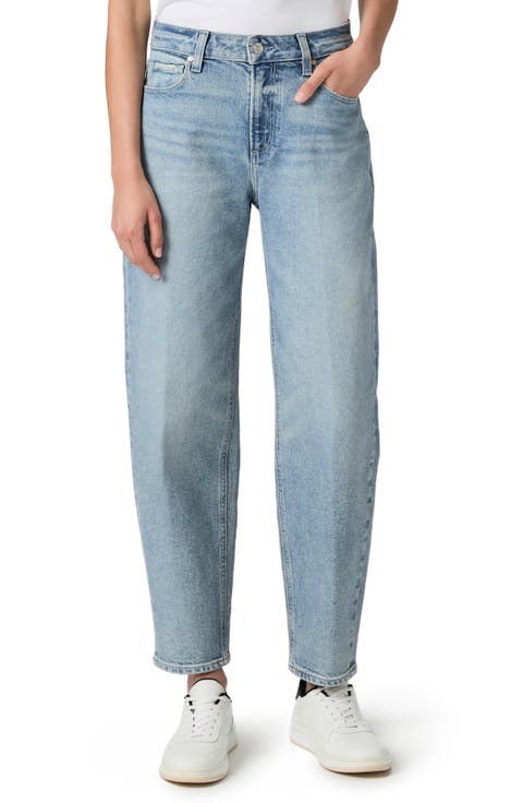 Alexis High Waist Ankle Barrel Jeans (Low Key)