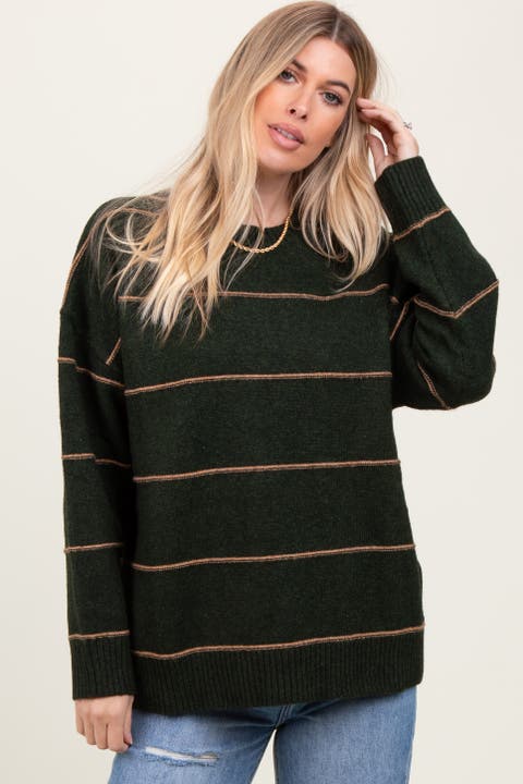 Striped Drop Shoulder Sweater