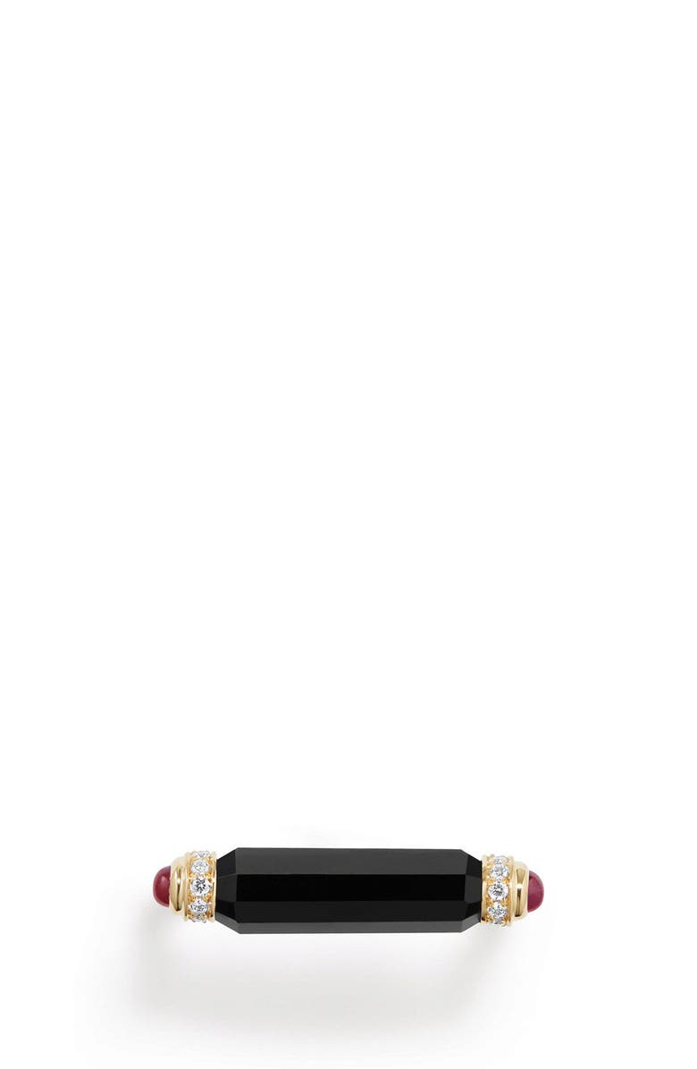 David Yurman Barrels Ring with Diamonds in 18K Gold, Alternate, color, 