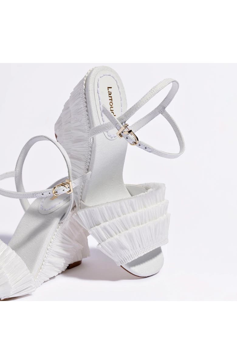 Larroudé Yves Fringe Wedge, Alternate, color,