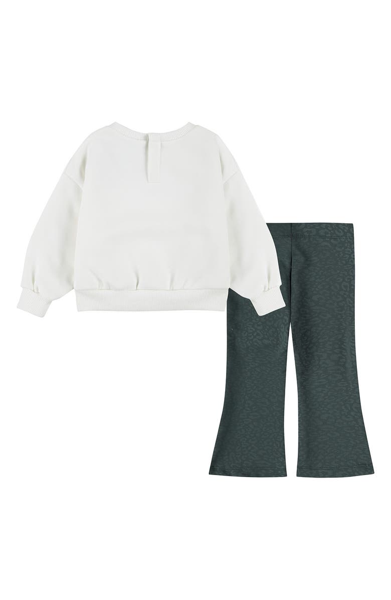 Nike Swoosh Spirit Sweatshirt & Flare Leggings Set, Alternate, color, Sail