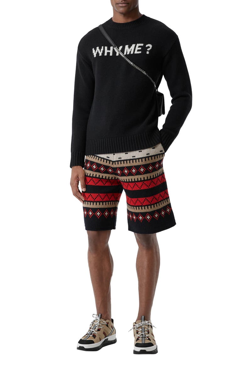 Corby Why Me Cashmere Sweater, Alternate, color, BLACK