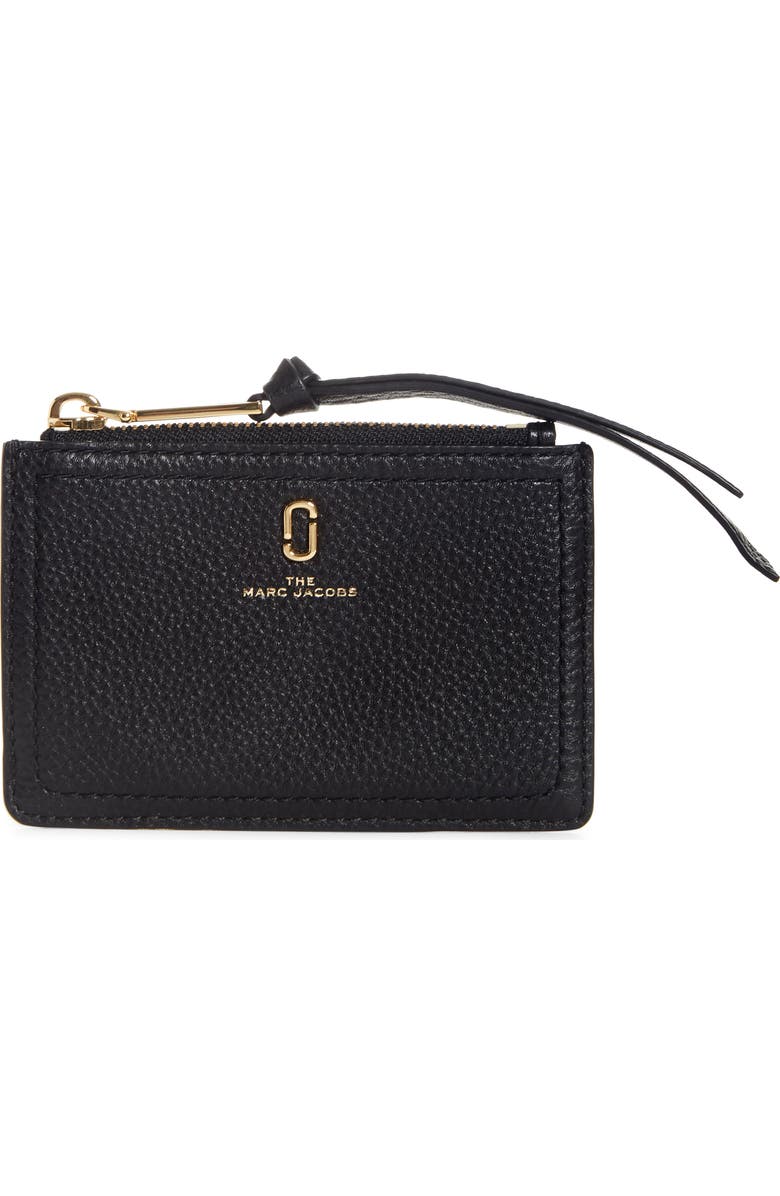 The Marc Jacobs Snapshot Leather Zip Wallet, Main, color,