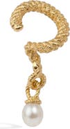 Awe Inspired Adorned Cultured Freshwater Pearl Ear Cuff