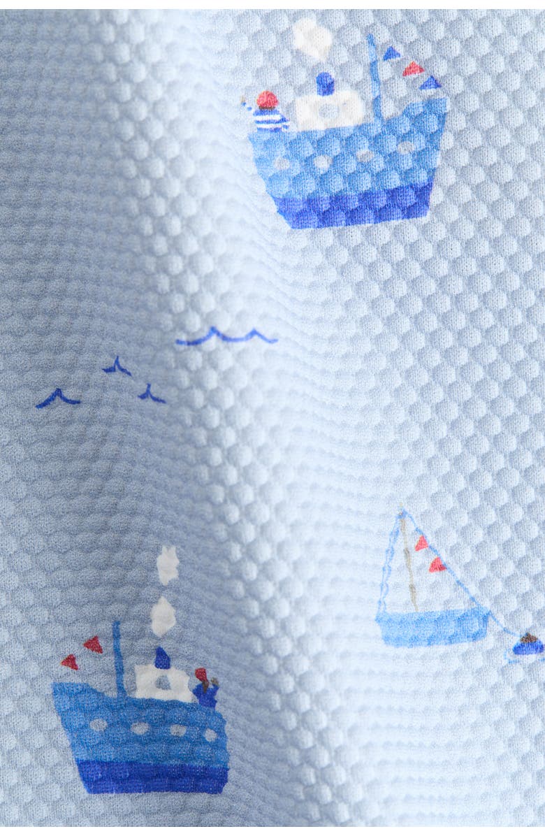 H&M Upf 50 Swim Set, Alternate, color, Light Blue/Boats