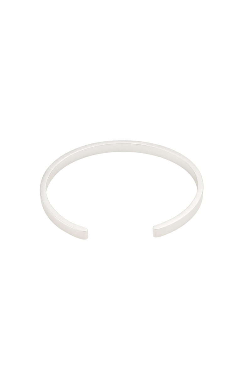 Niva Mistletoe Pearl Bangle, Alternate, color, Silver